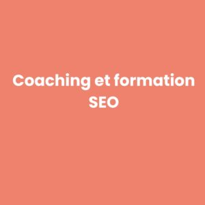 Coaching SEO, Formation SEO